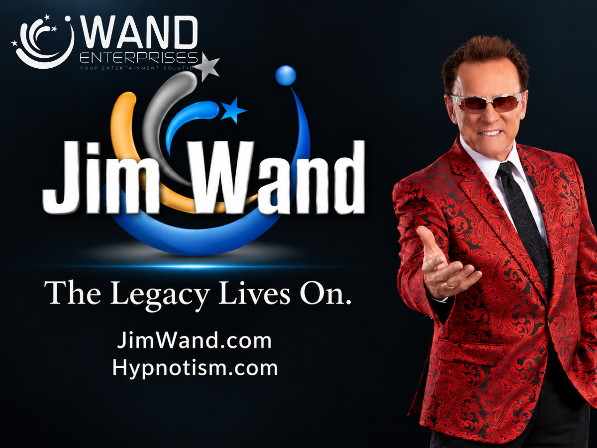 Jim Wand videos featuring a live stage hypnosis performance